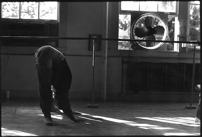 Black and white dancer photograph titled Bent by Angelique Antoniou