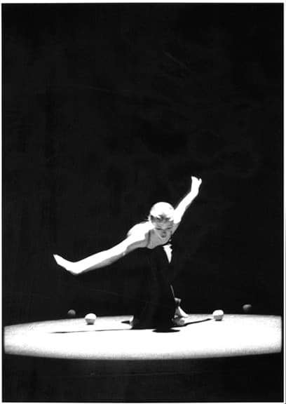 Black and white dancer photograph titled In Flight by Angelique Antoniou