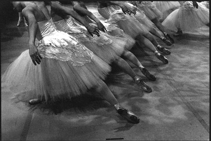 Black and white dancer photograph titled Legs in a Row by Angelique Antoniou