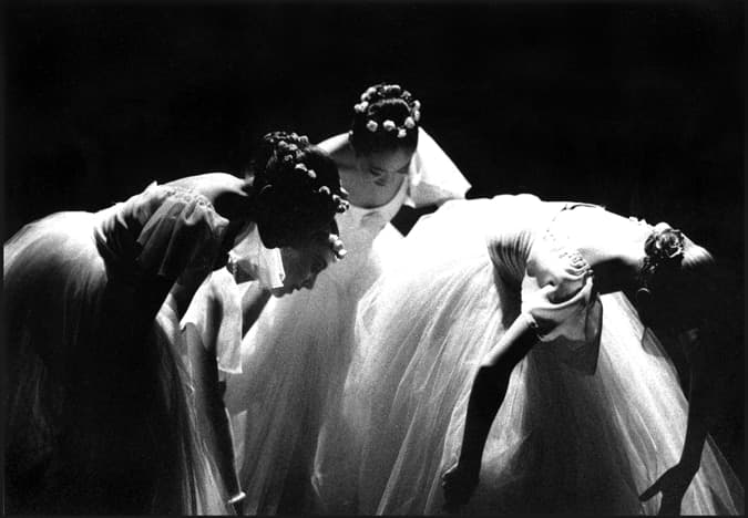 Black and white dancer photograph titled Pas de Quatre by Angelique Antoniou